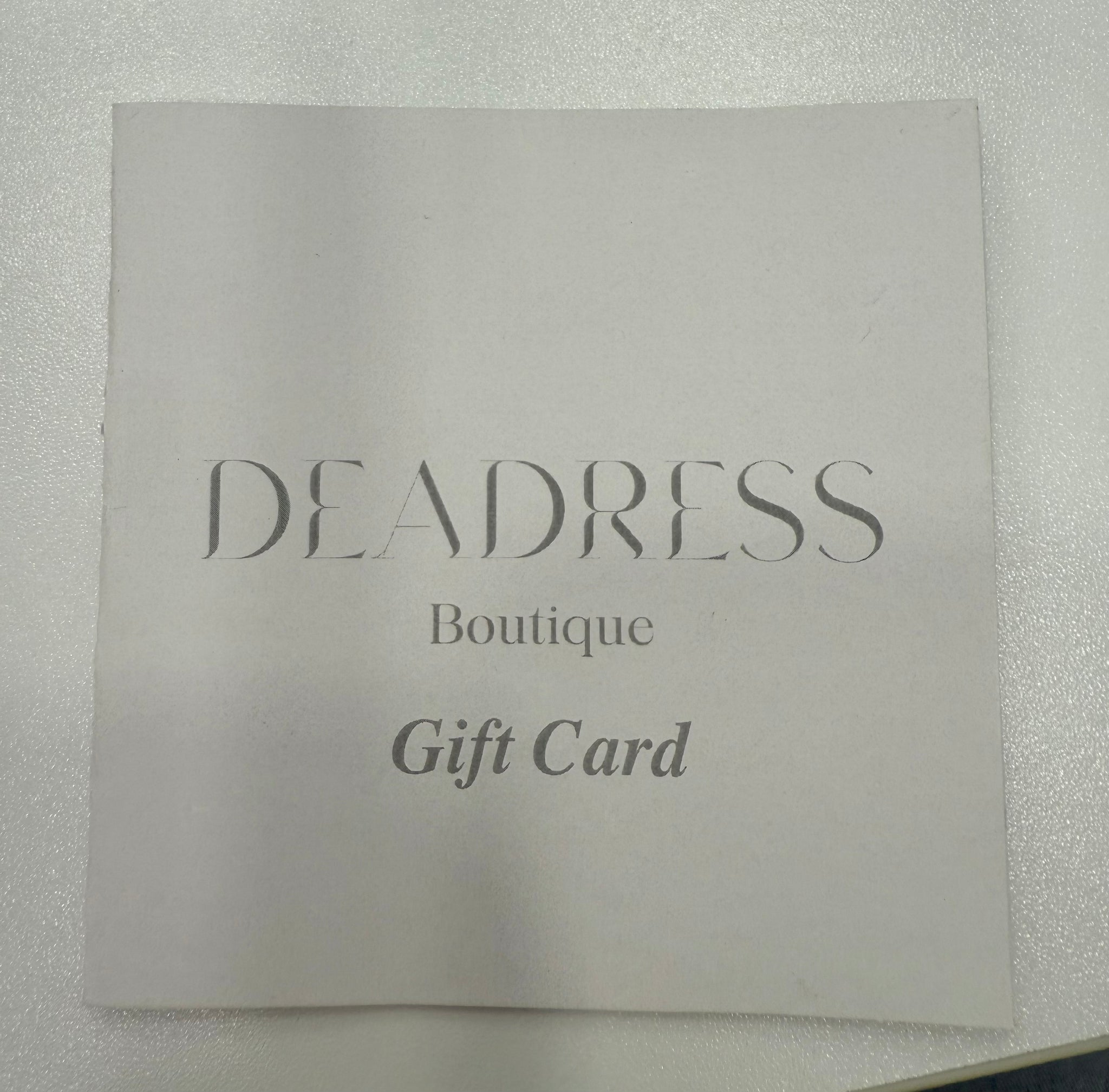 GIFT CARD