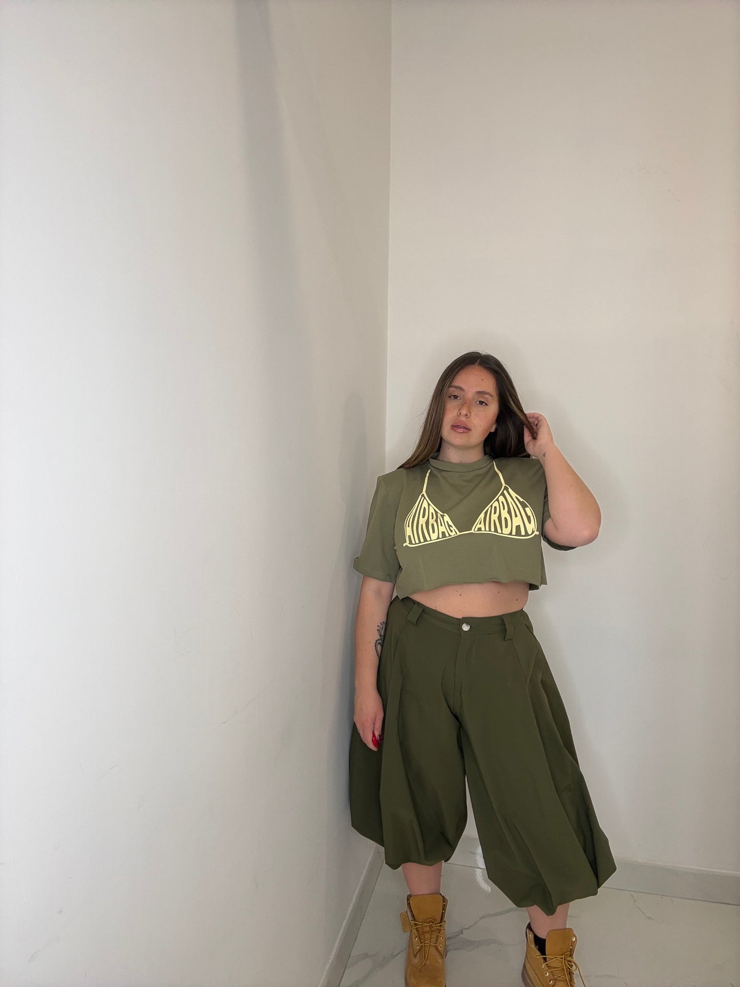 MAGLIA CROP AIRBAG BY JUSTWEST