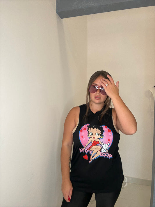 CANOTTA TAGLIO VIVO BETTY BOOP