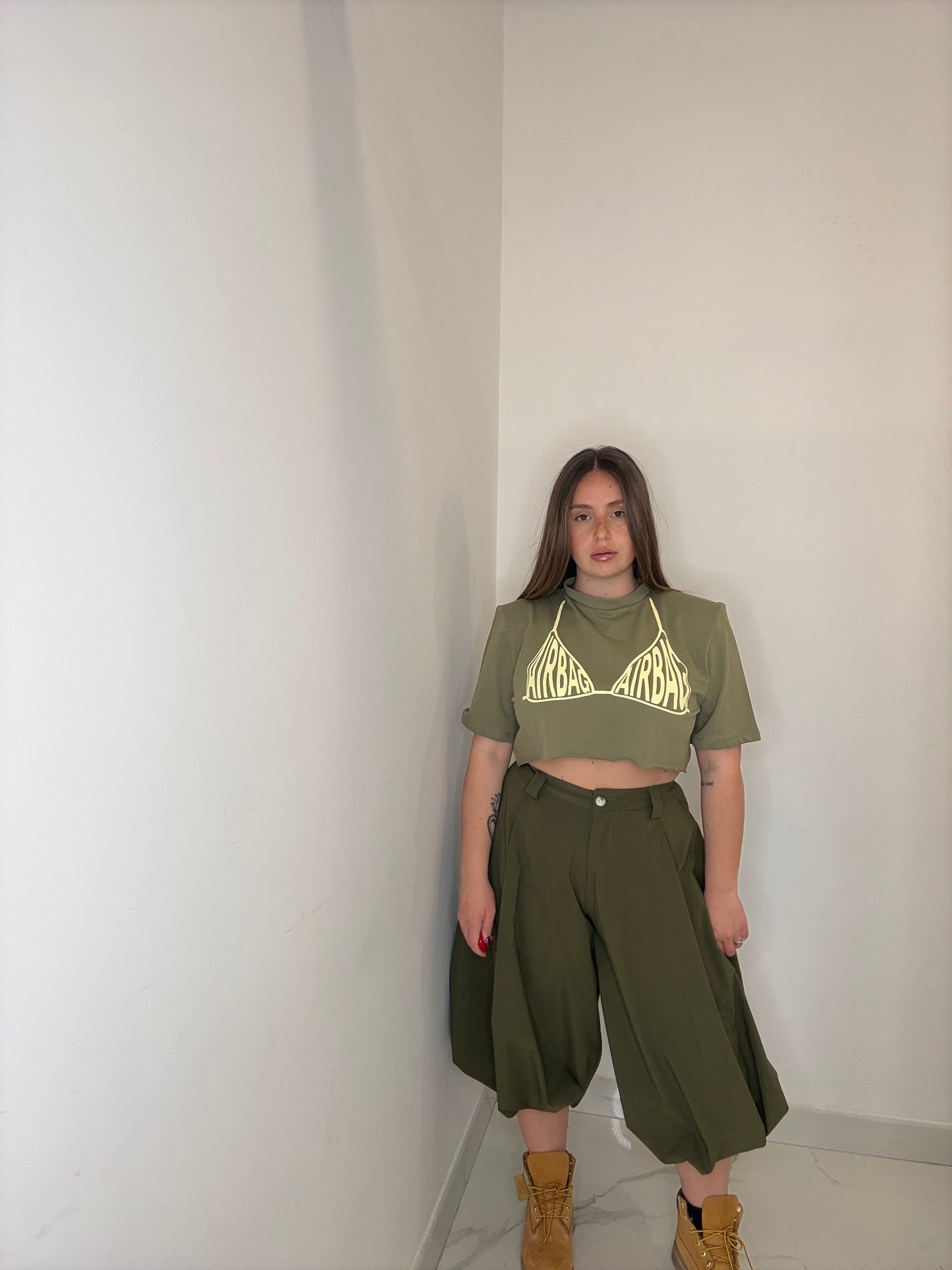 MAGLIA CROP AIRBAG BY JUSTWEST