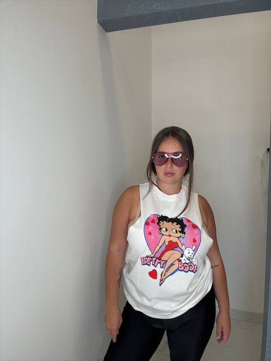 CANOTTA TAGLIO VIVO BETTY BOOP