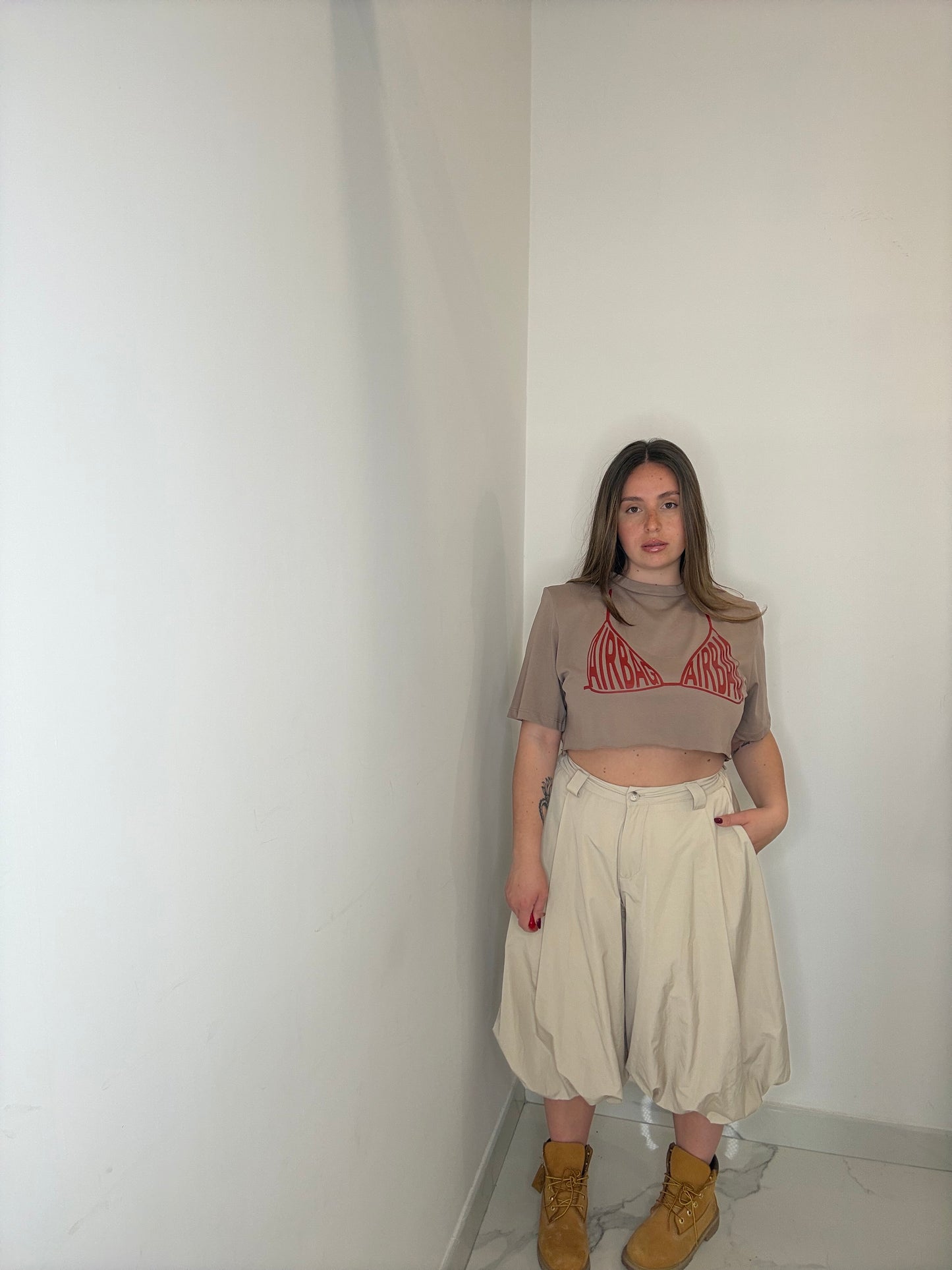 MAGLIA CROP AIRBAG BY JUSTWEST